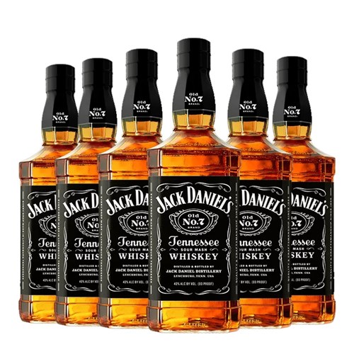 Case of 6 Jack Daniels Tennessee Whisky (6x70cl)